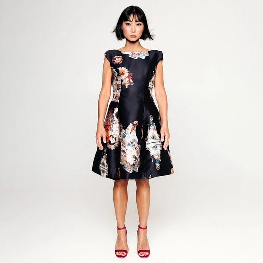 Midi Dress C - Sicily Black