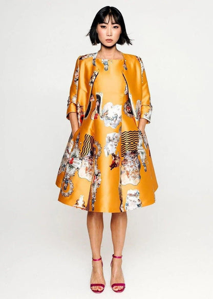 Midi Dress C - Sicily Cognac