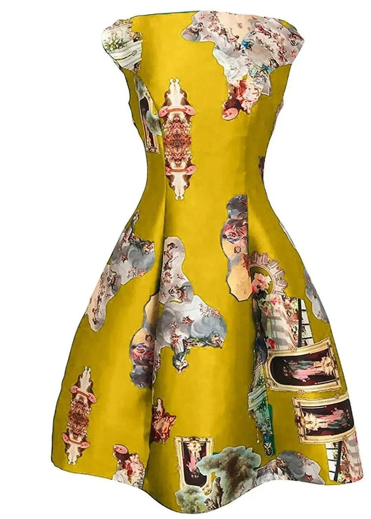 Midi Dress C - Sicily Cognac