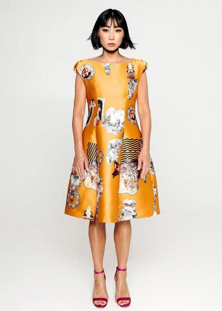 Midi Dress C - Sicily Cognac