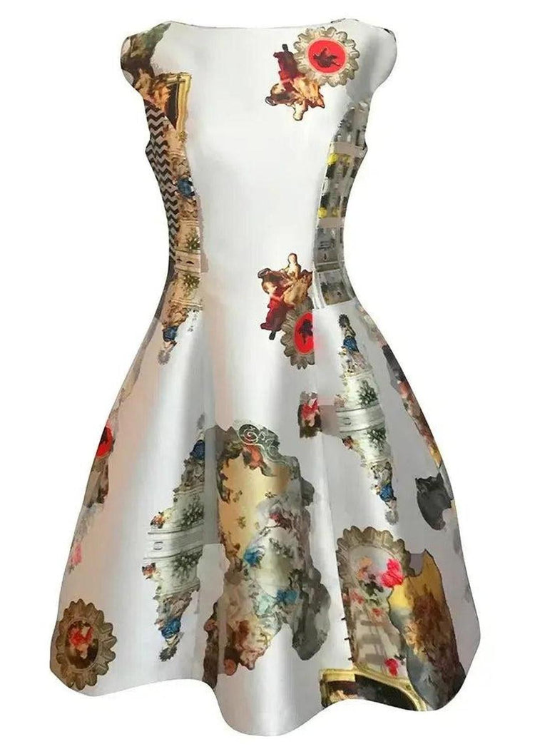 Midi Dress C - Sicily Dirty White