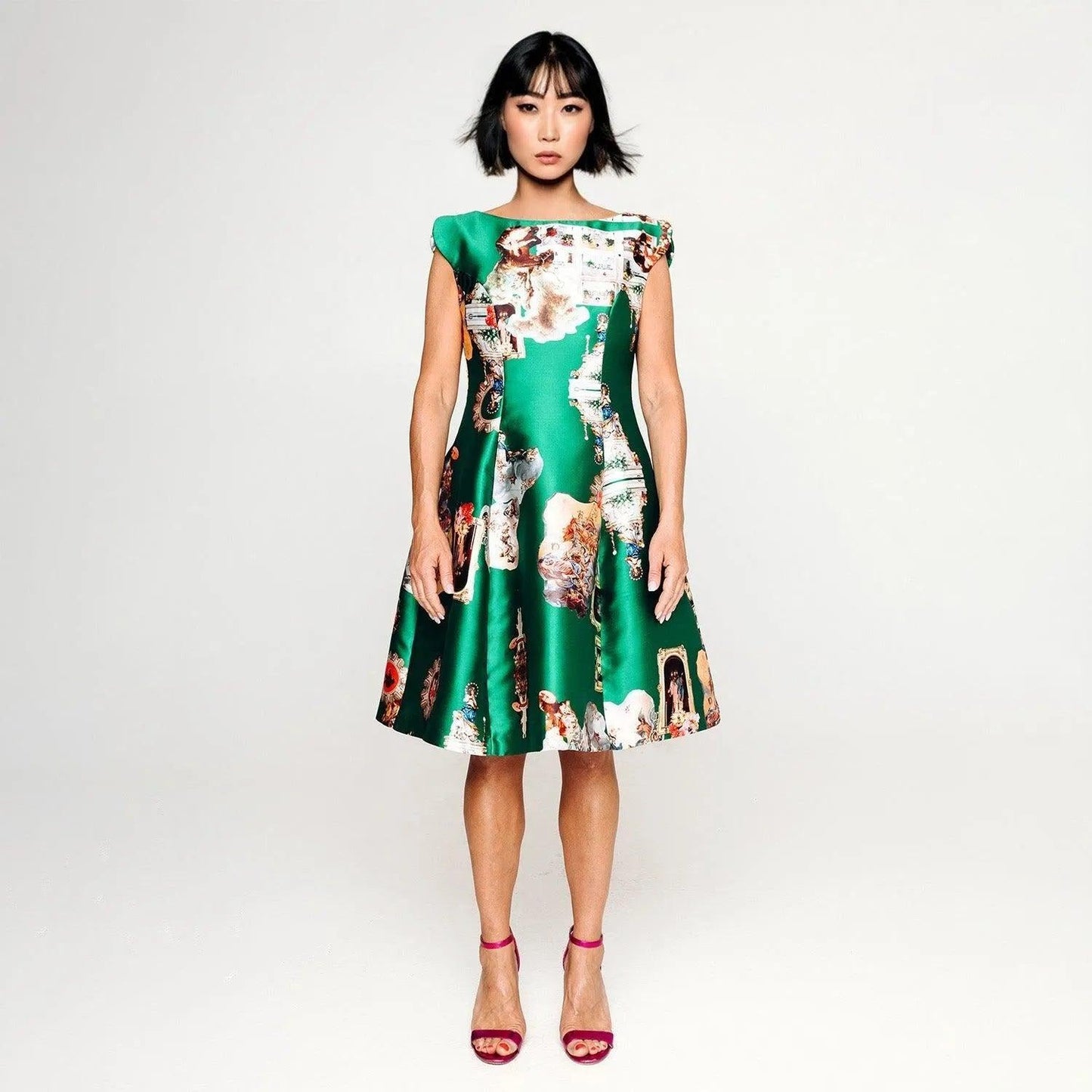 Midi Dress C - Sicily Green