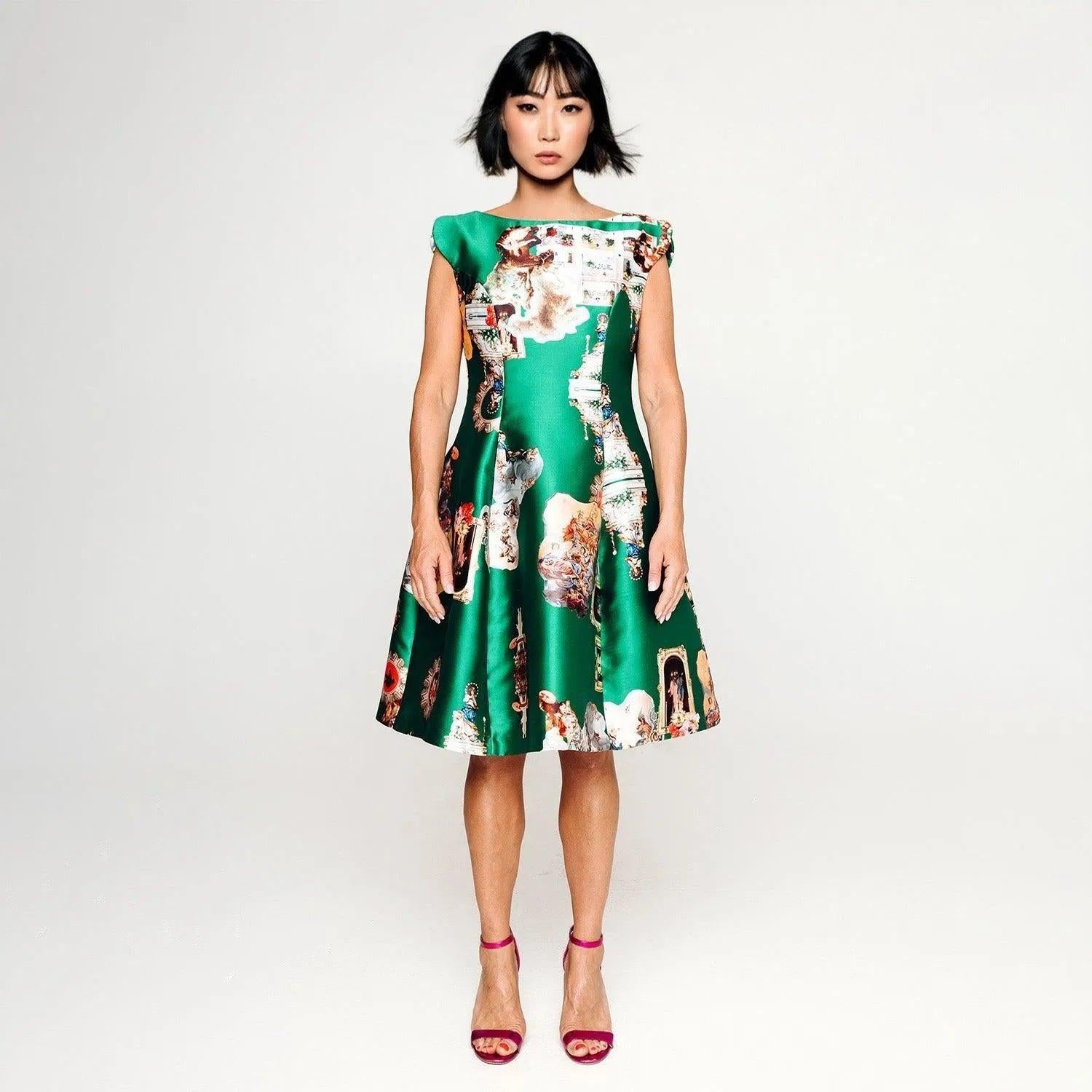 Midi Dress C - Sicily Green