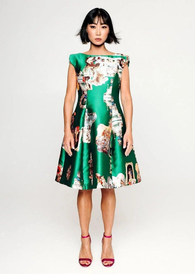 Midi Dress C - Sicily Green