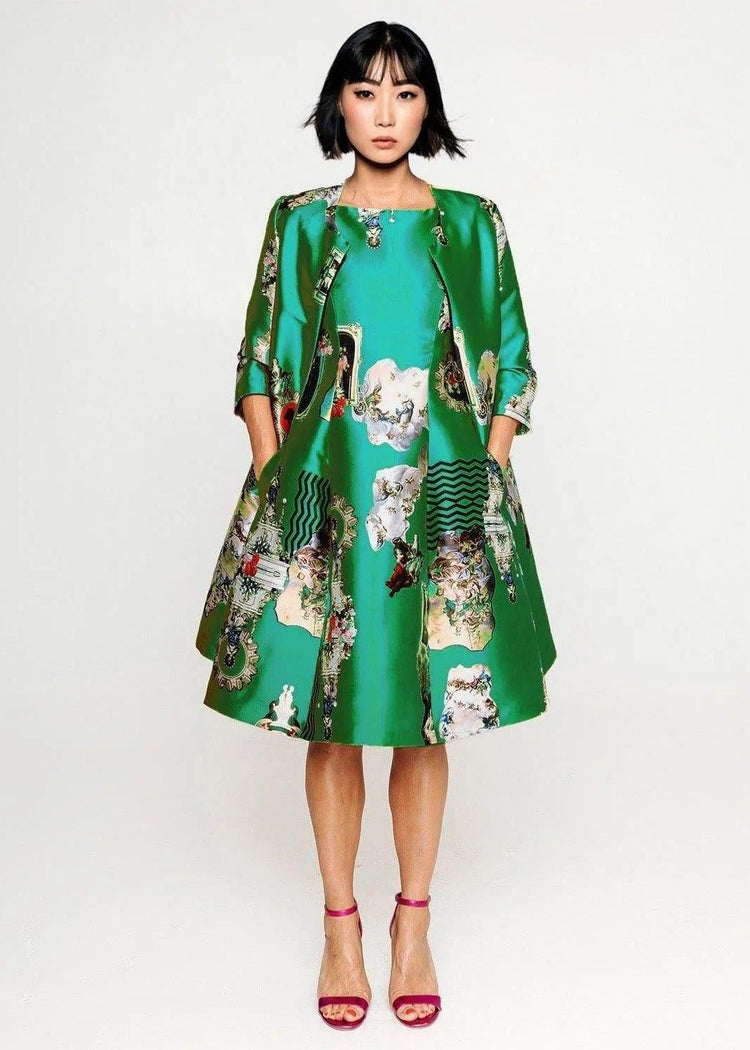 Midi Dress C - Sicily Green