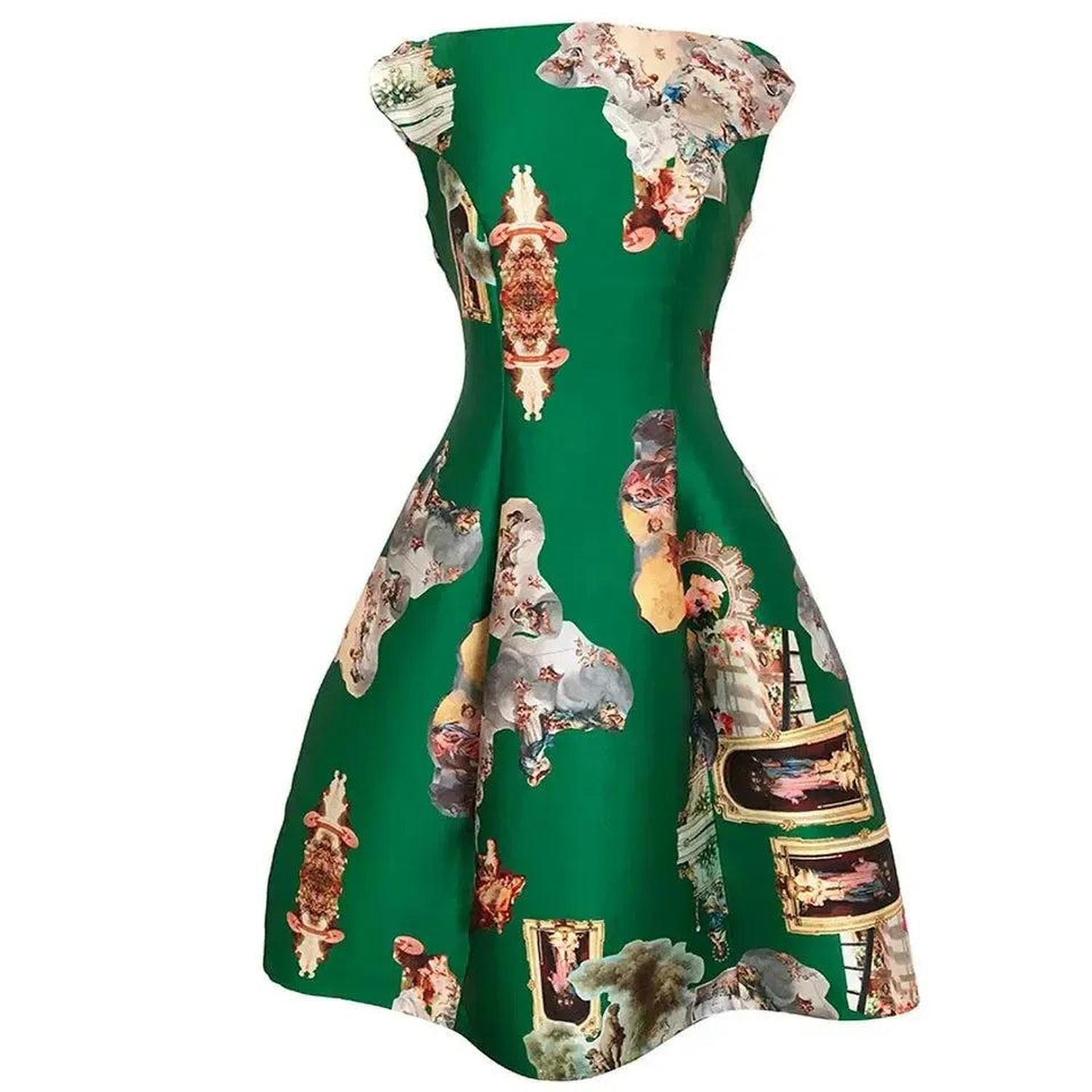 Midi Dress C - Sicily Green