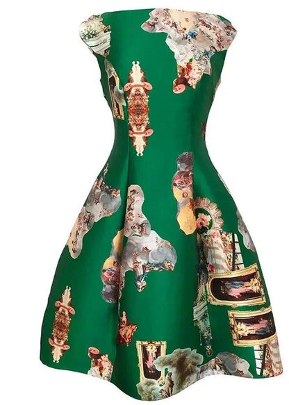 Midi Dress C - Sicily Green