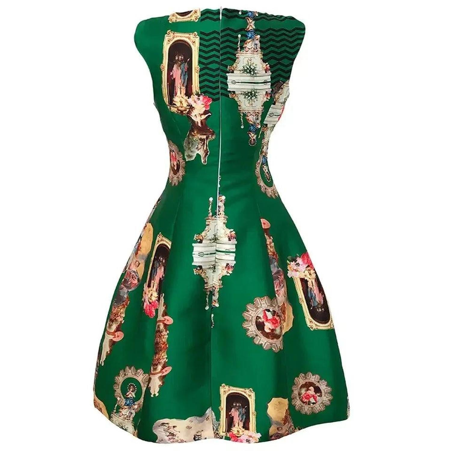 Midi Dress C - Sicily Green