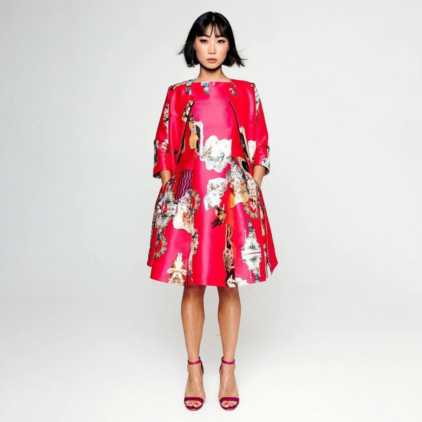 Midi Dress C - Sicily Hot Pink