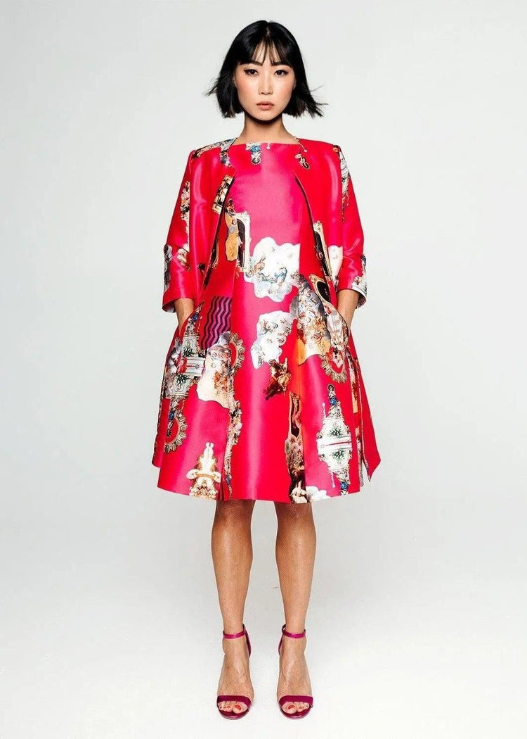 Midi Dress C - Sicily Hot Pink