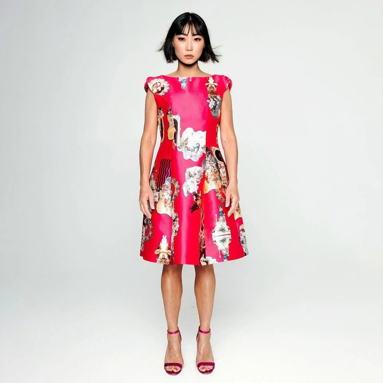 Midi Dress C - Sicily Hot Pink