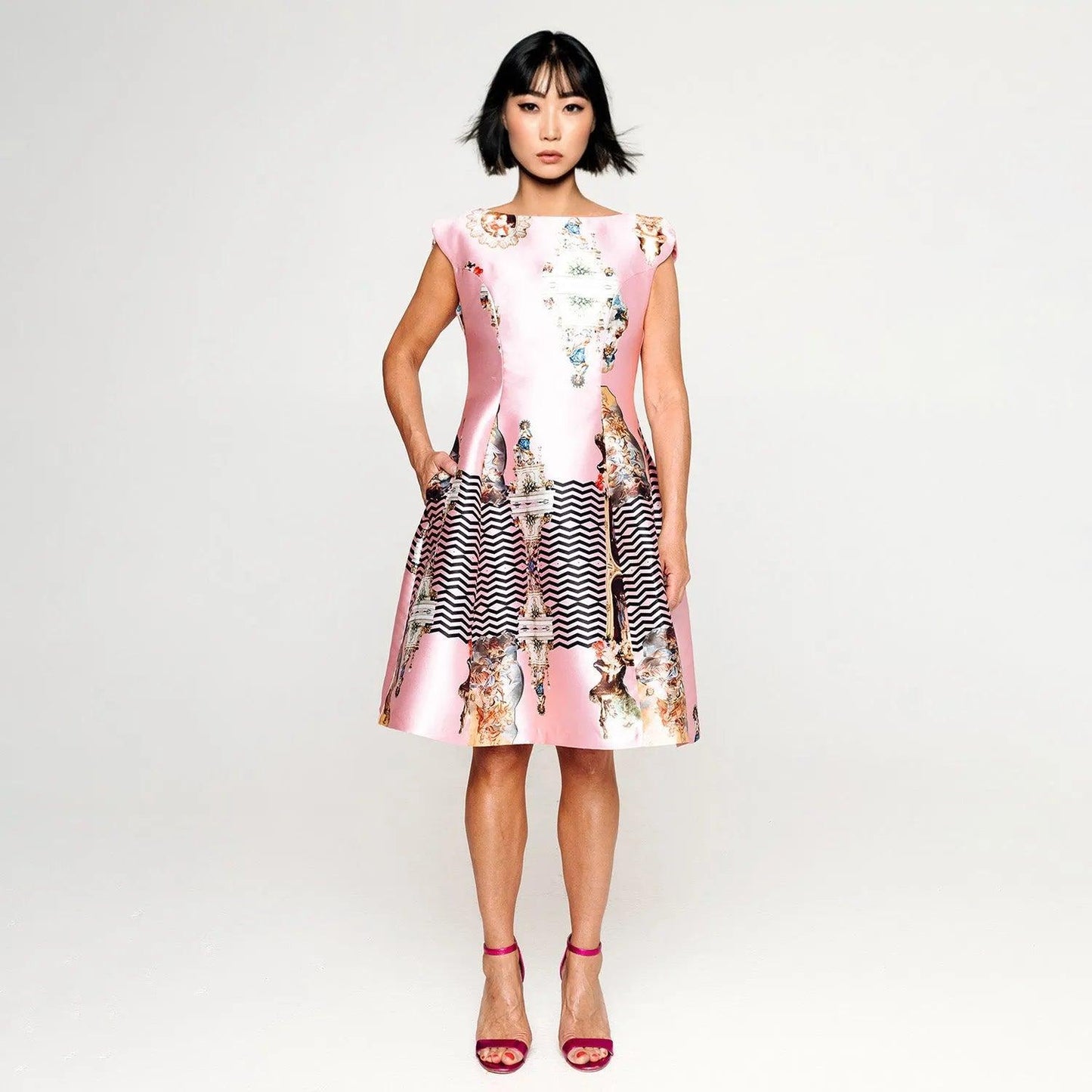 Midi Dress C - Sicily Powder Pink