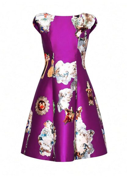 Midi Dress C - Sicily Purple