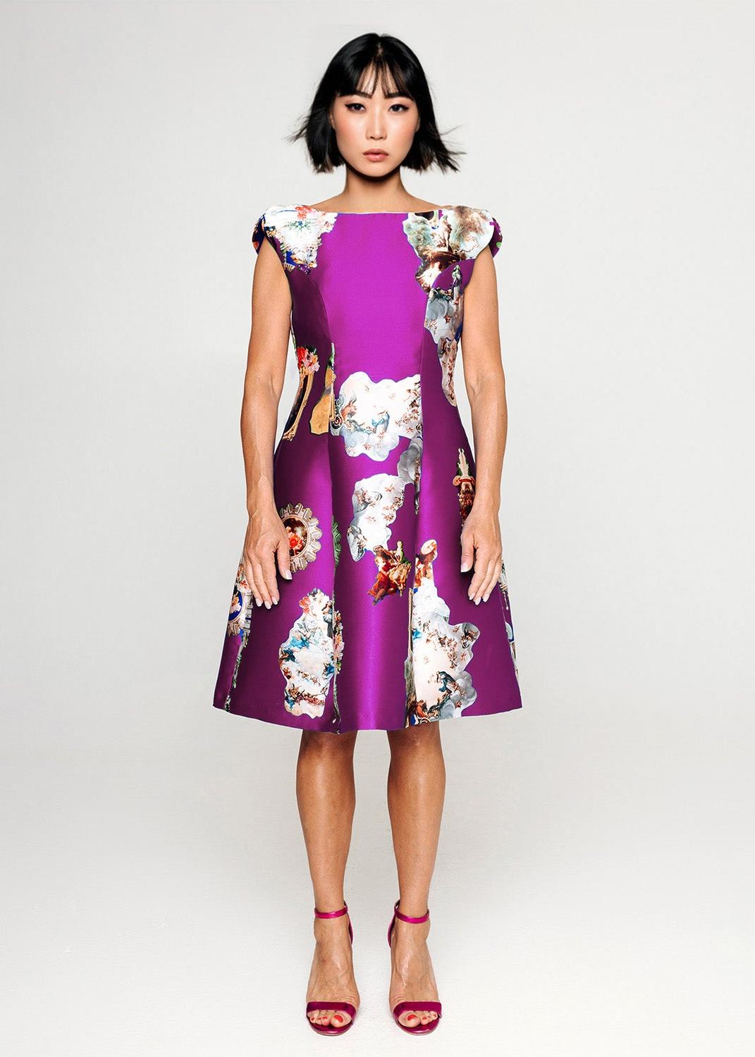 Midi Dress C - Sicily Purple