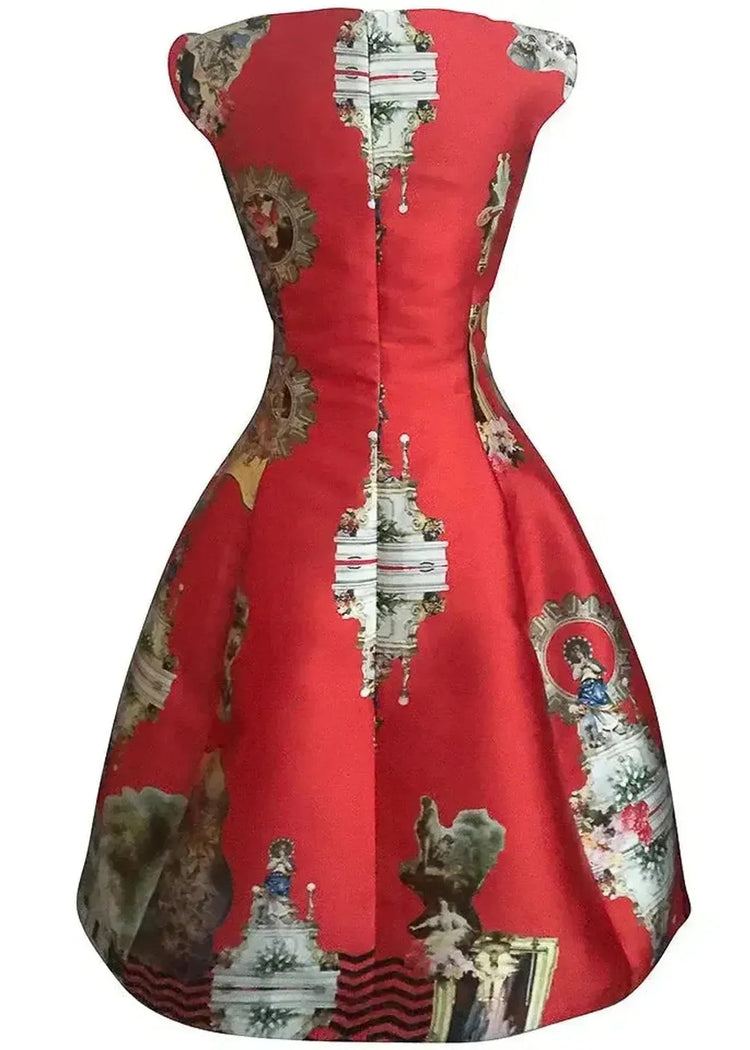 Midi Dress C - Sicily Red