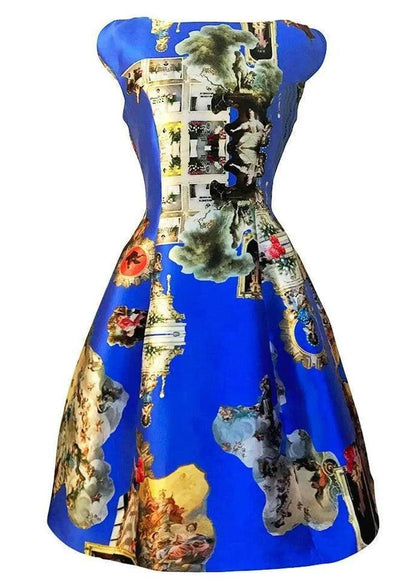Midi Dress C - Sicily Royal Blue