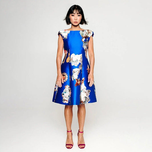 Midi Dress C - Sicily Royal Blue