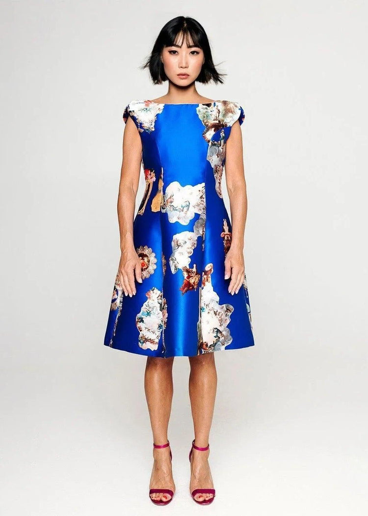 Midi Dress C - Sicily Royal Blue