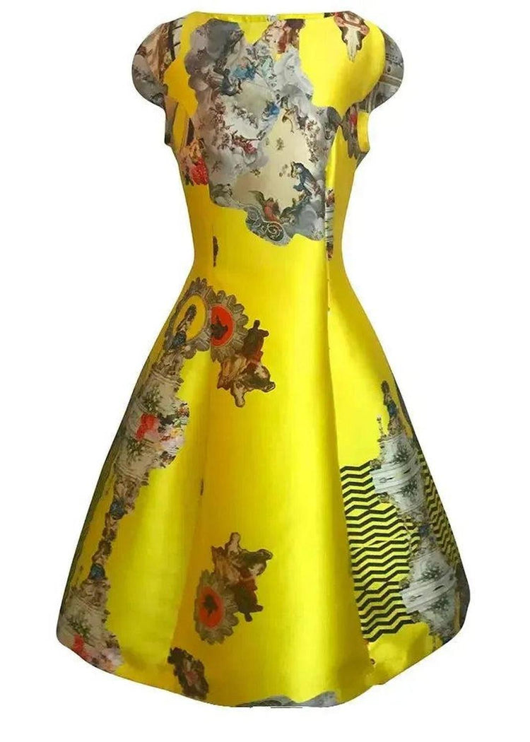 Midi Dress C - Sicily Yellow