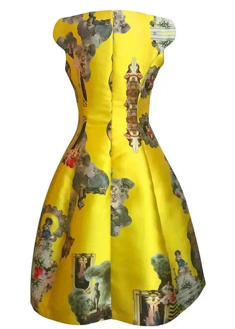 Midi Dress C - Sicily Yellow
