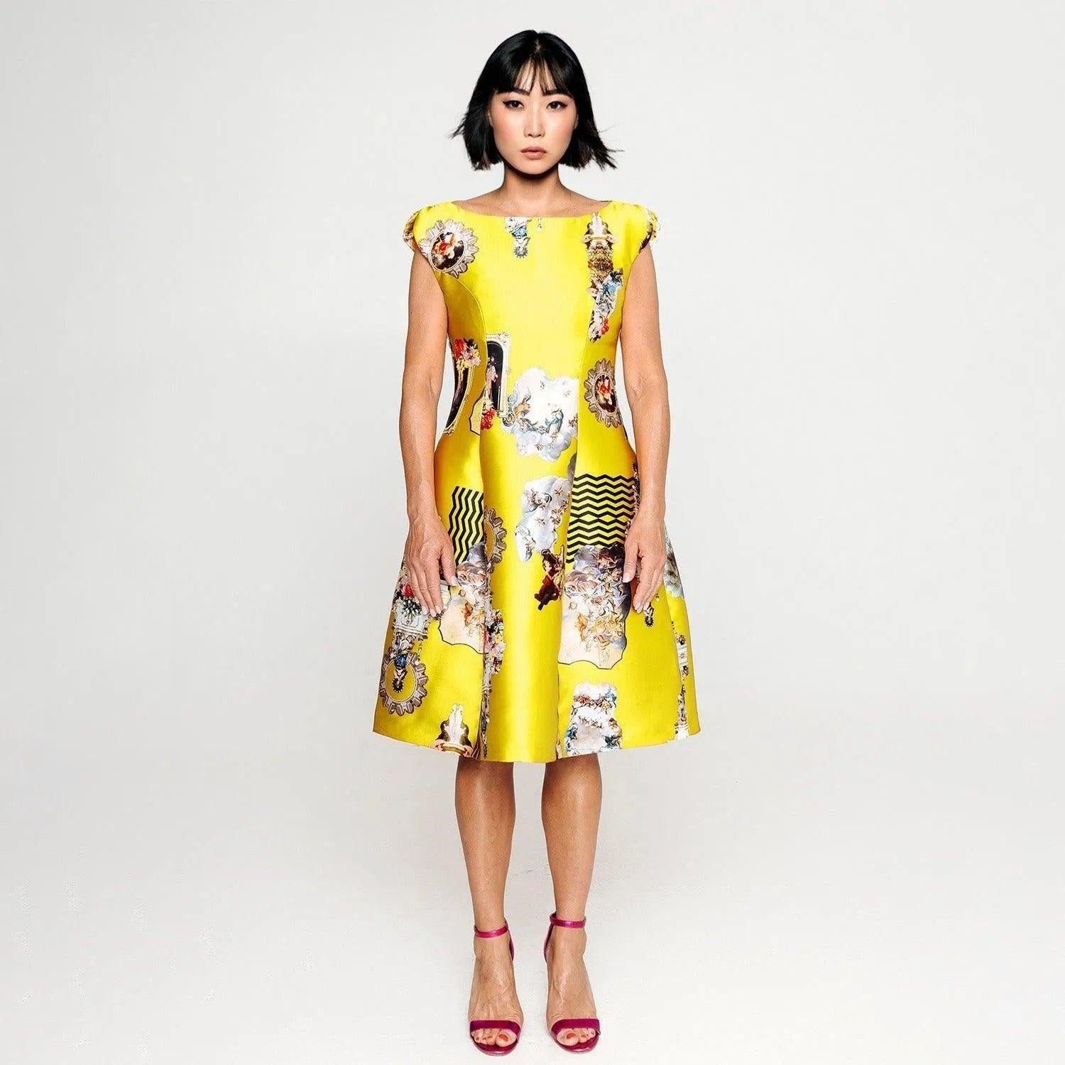 Midi Dress C - Sicily Yellow
