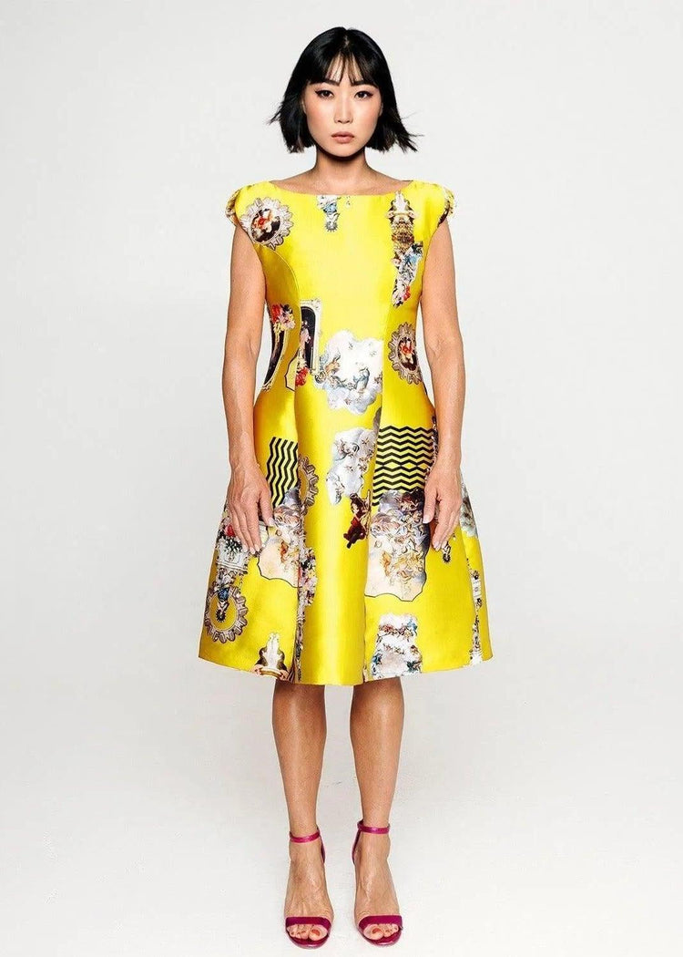 Midi Dress C - Sicily Yellow