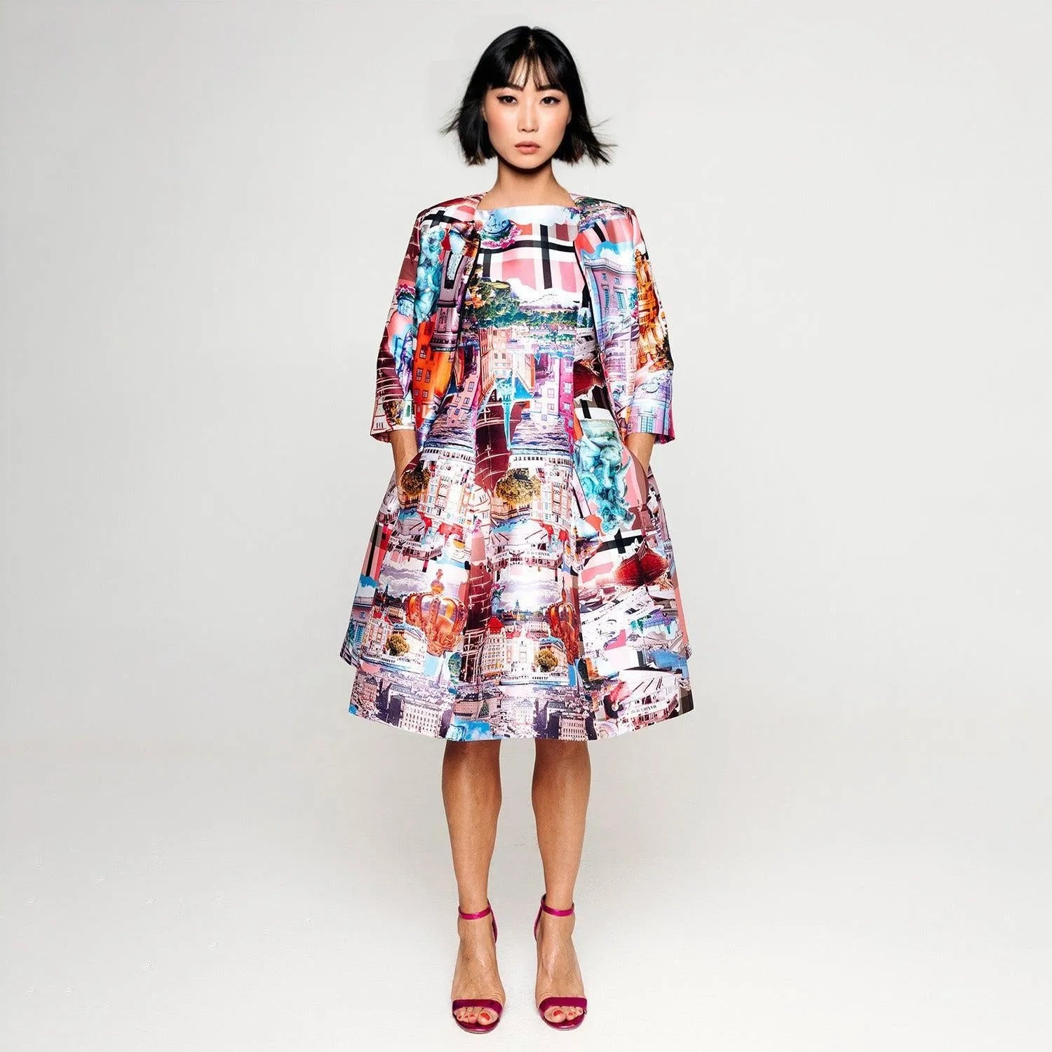 Midi Dress C - Stockholm Royal Pink