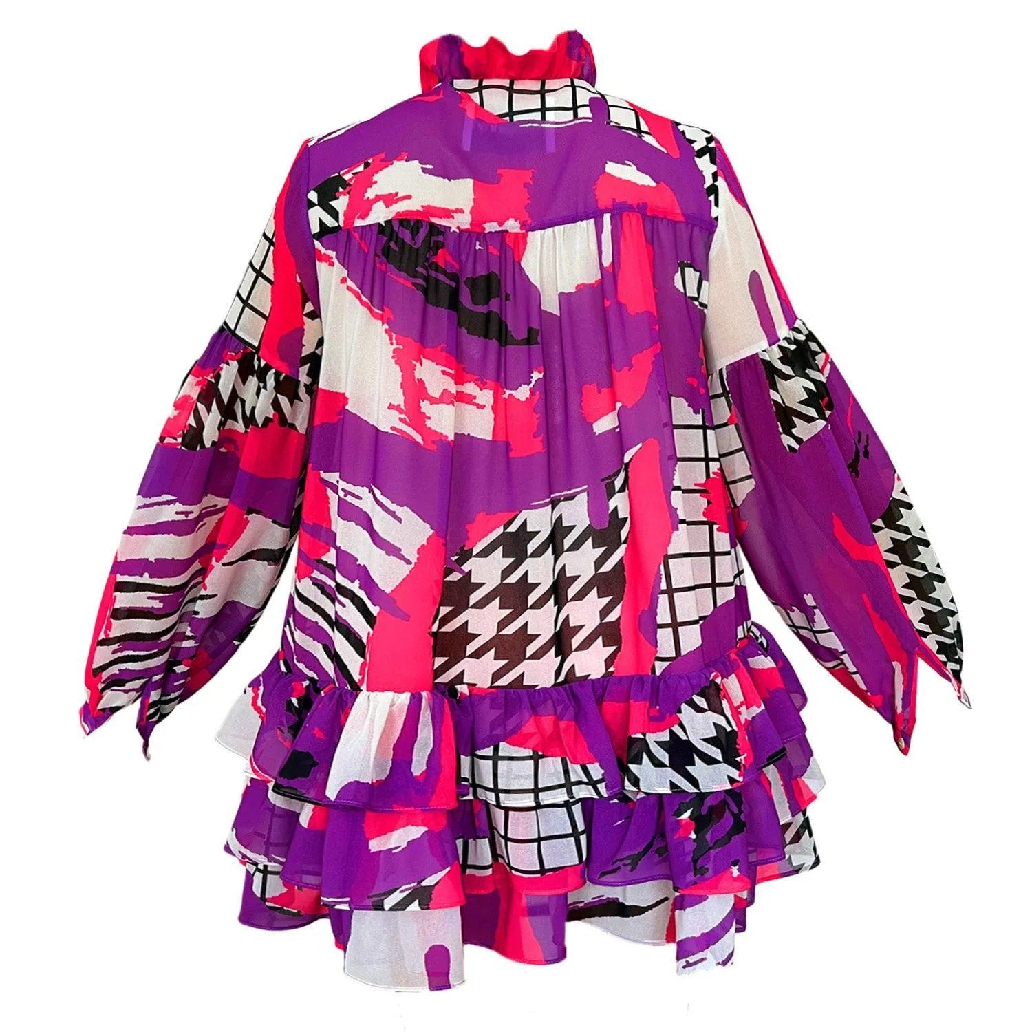 Mini Dress - Arty Pink Purple