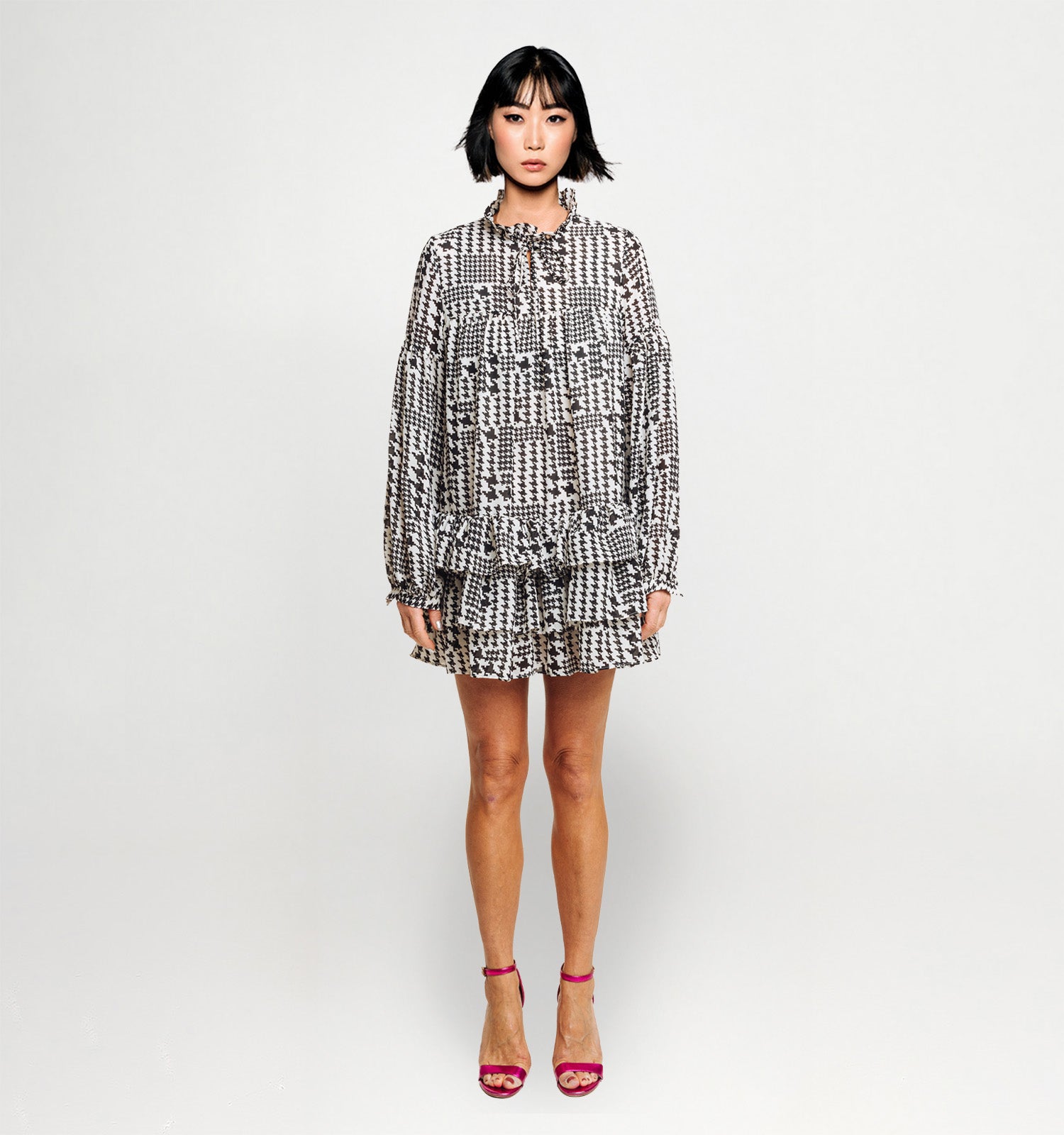 Mini Dress - Black & White