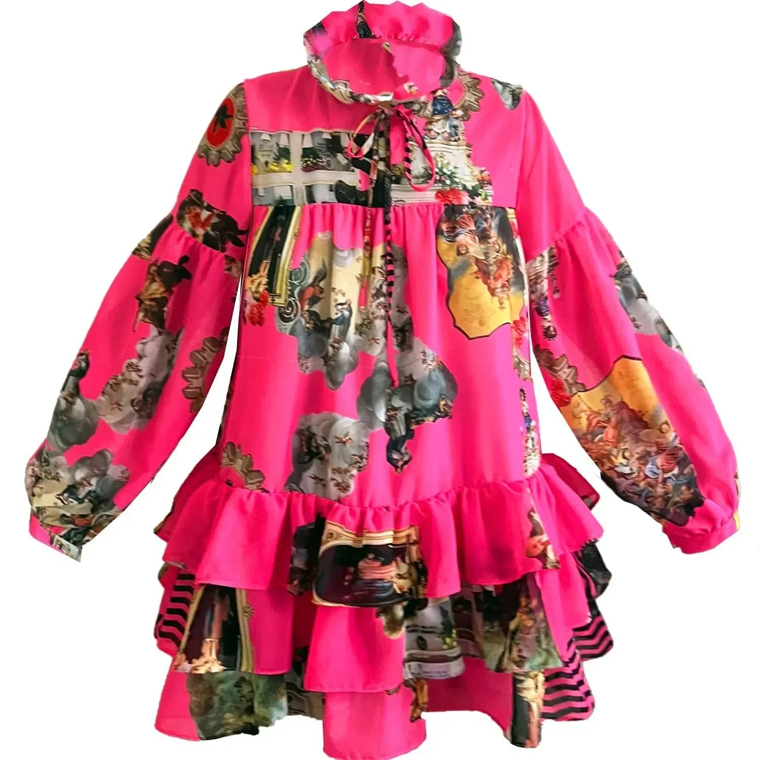 Mini Dress - Neon Pink