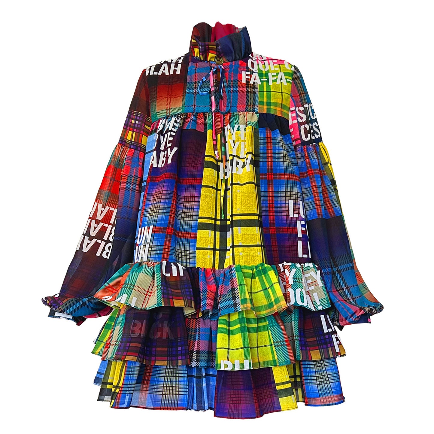 Mini Dress - Tartan multi