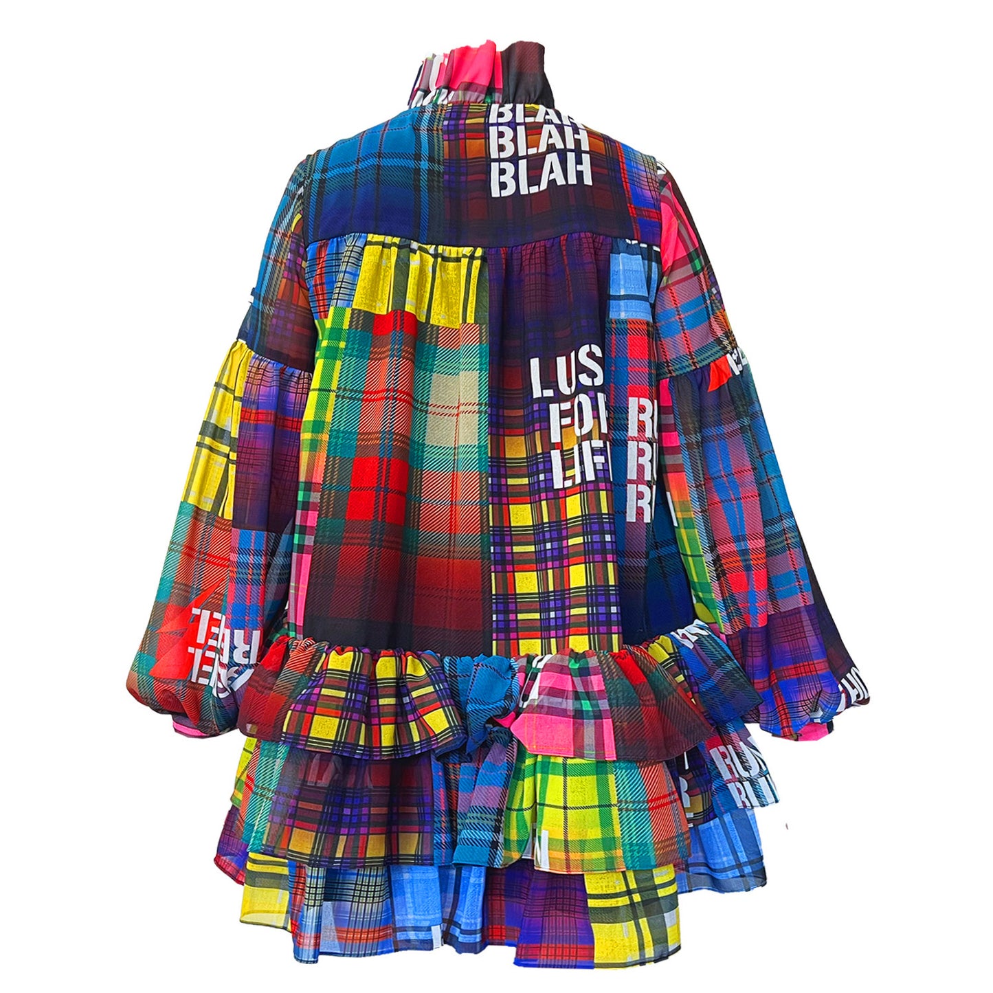 Mini Dress - Tartan multi