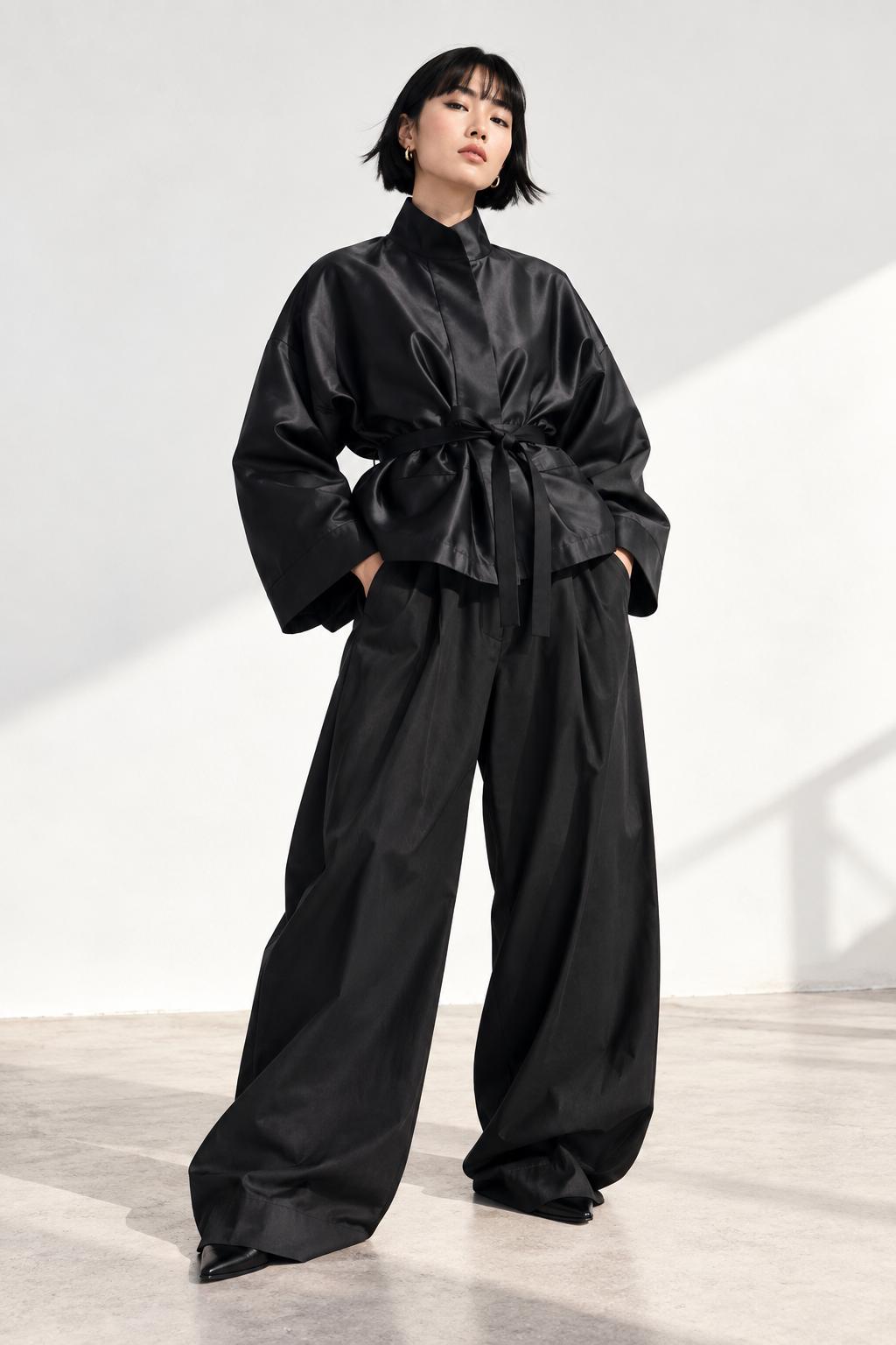 Square Boxy Jacket - Black