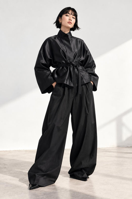 Square Boxy Jacket - Black