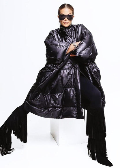 Oversized Puffer Coat – Black