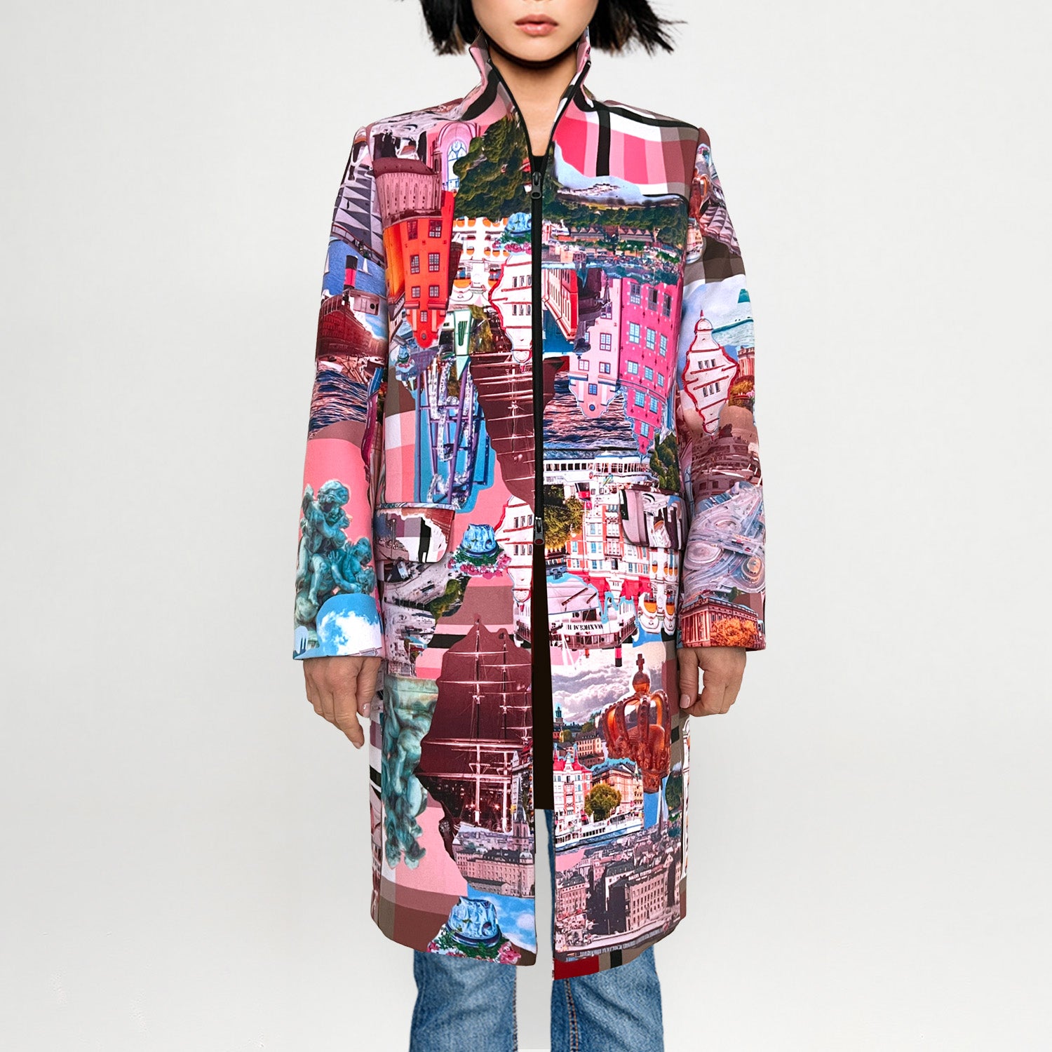Paletau Spring Coat - Stockholm Royal Print