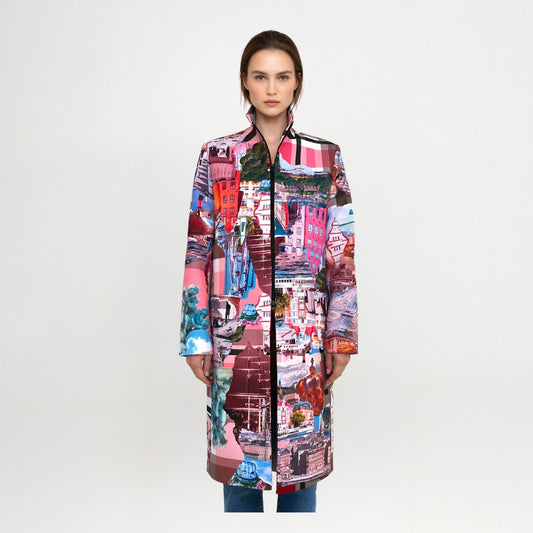 Paletau Spring Coat - Stockholm Royal Print