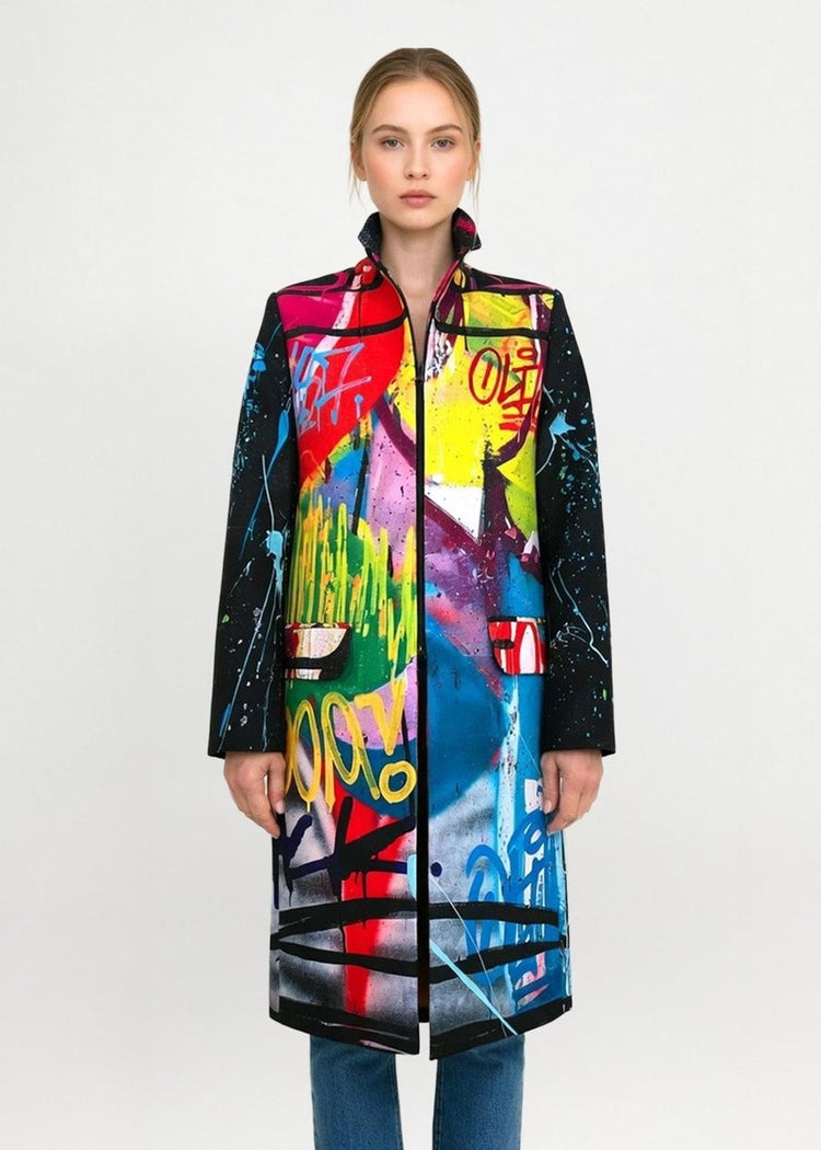 Paletau Spring Coat - Street Art