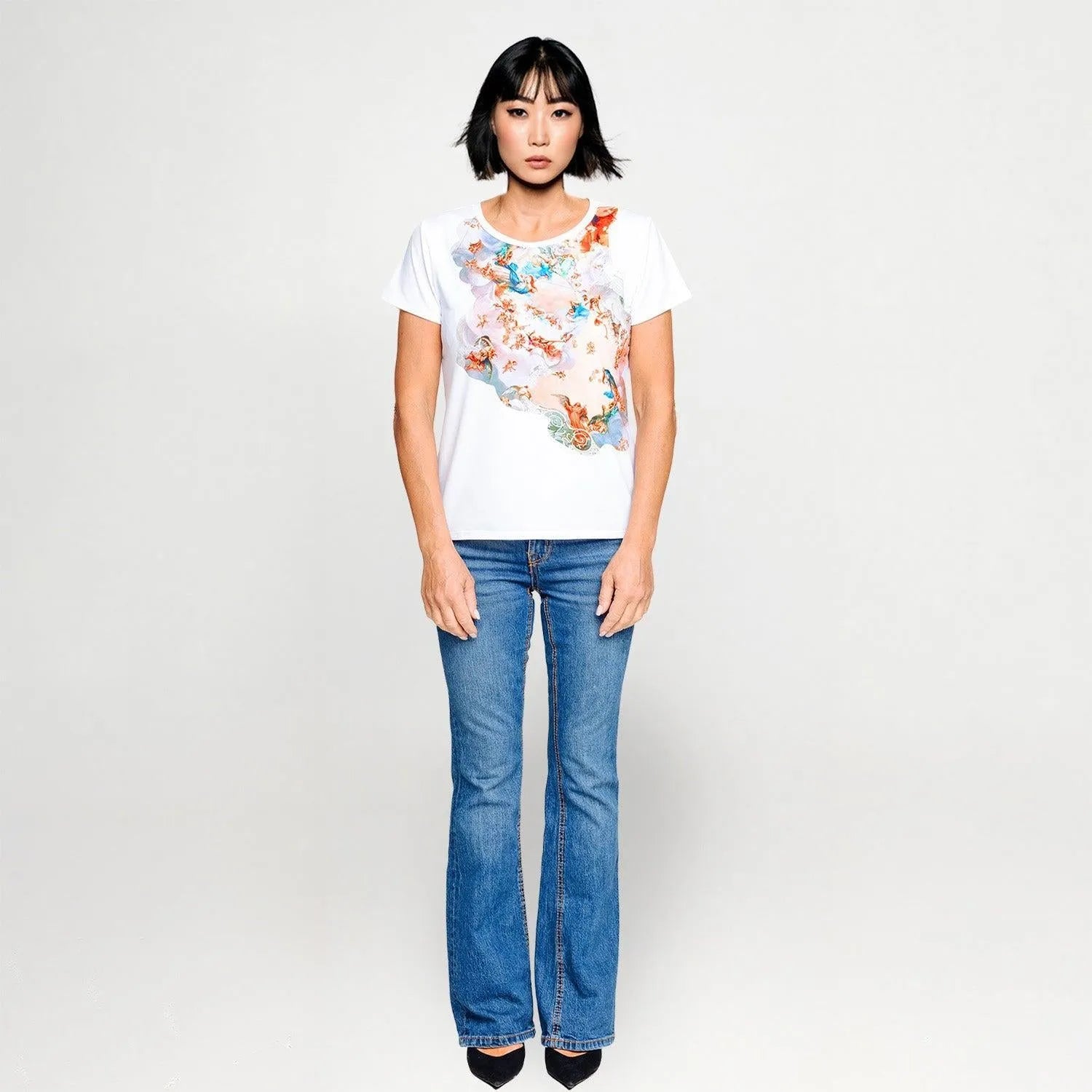 Printed T-shirt print sicily