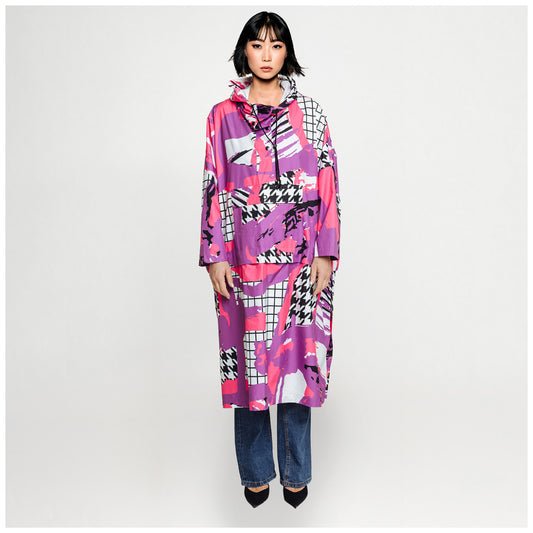 Rainponcho Square - Arty Pink Purple