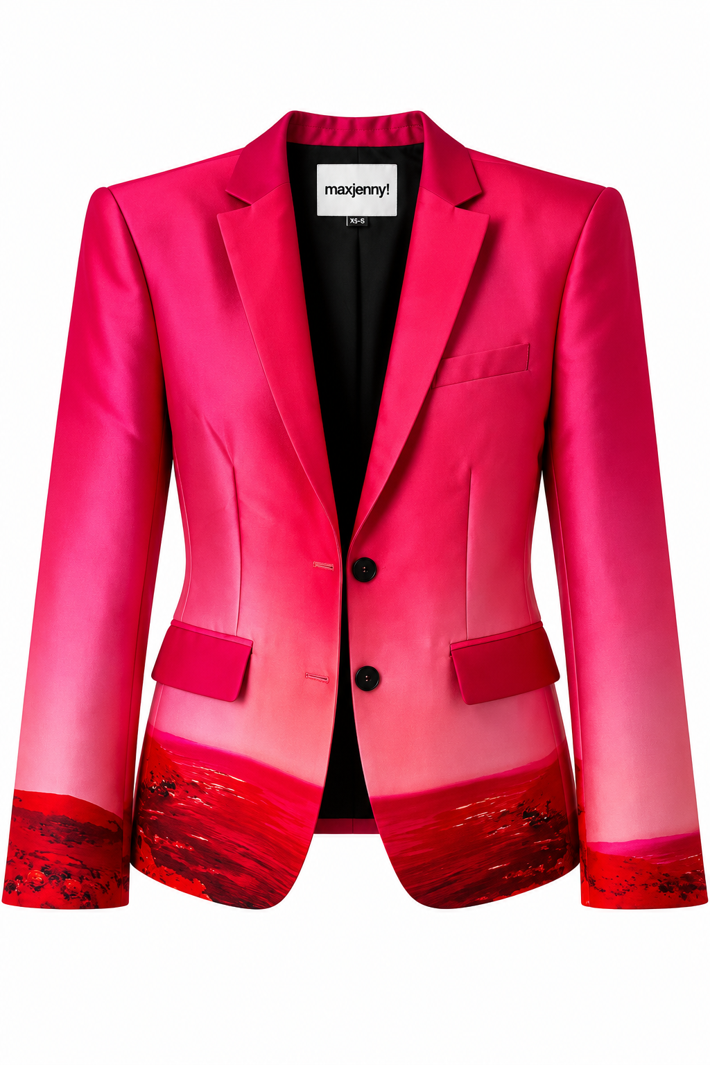 Tailored Blazer - Red Landscape