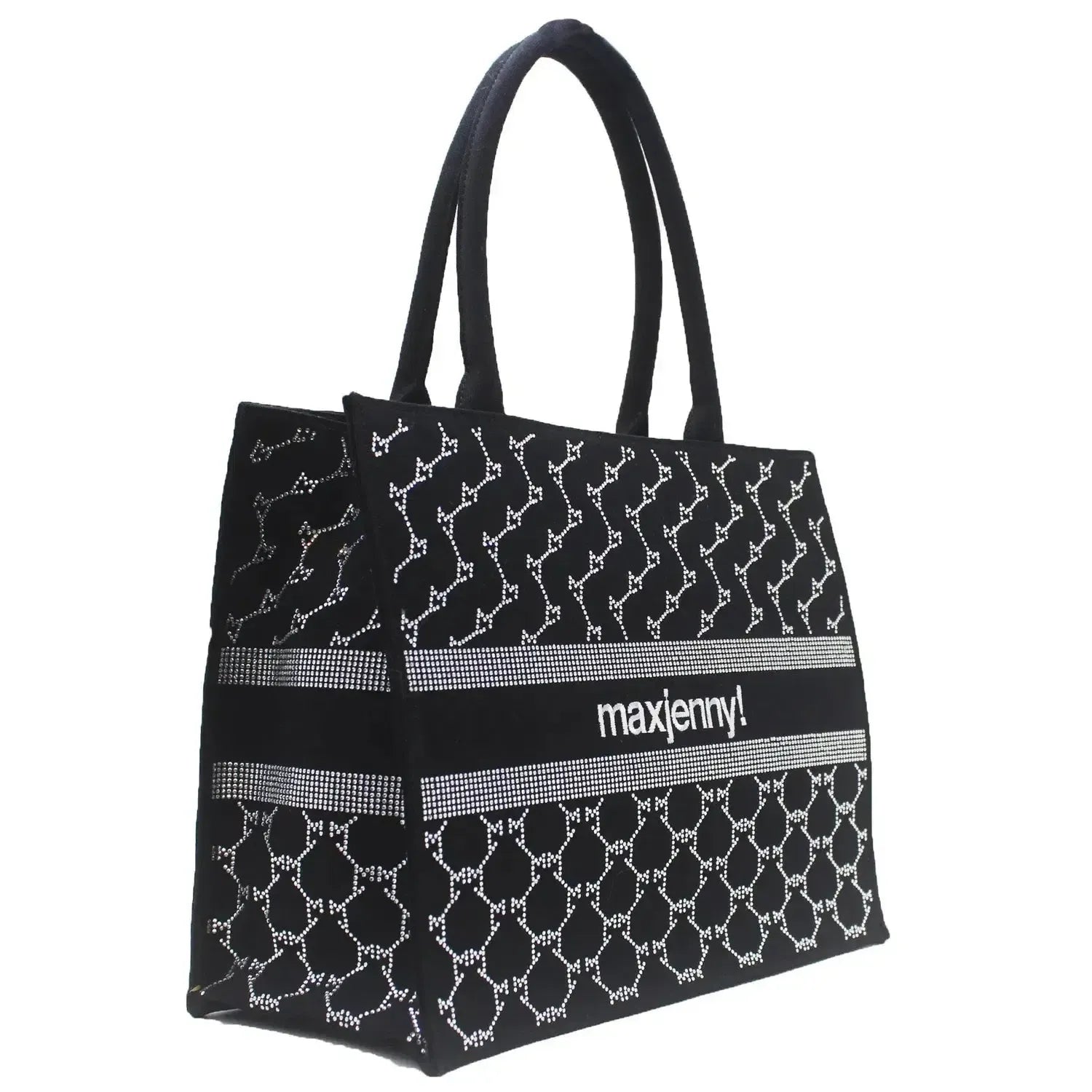 SALE Black bag with swarovski embellishment
