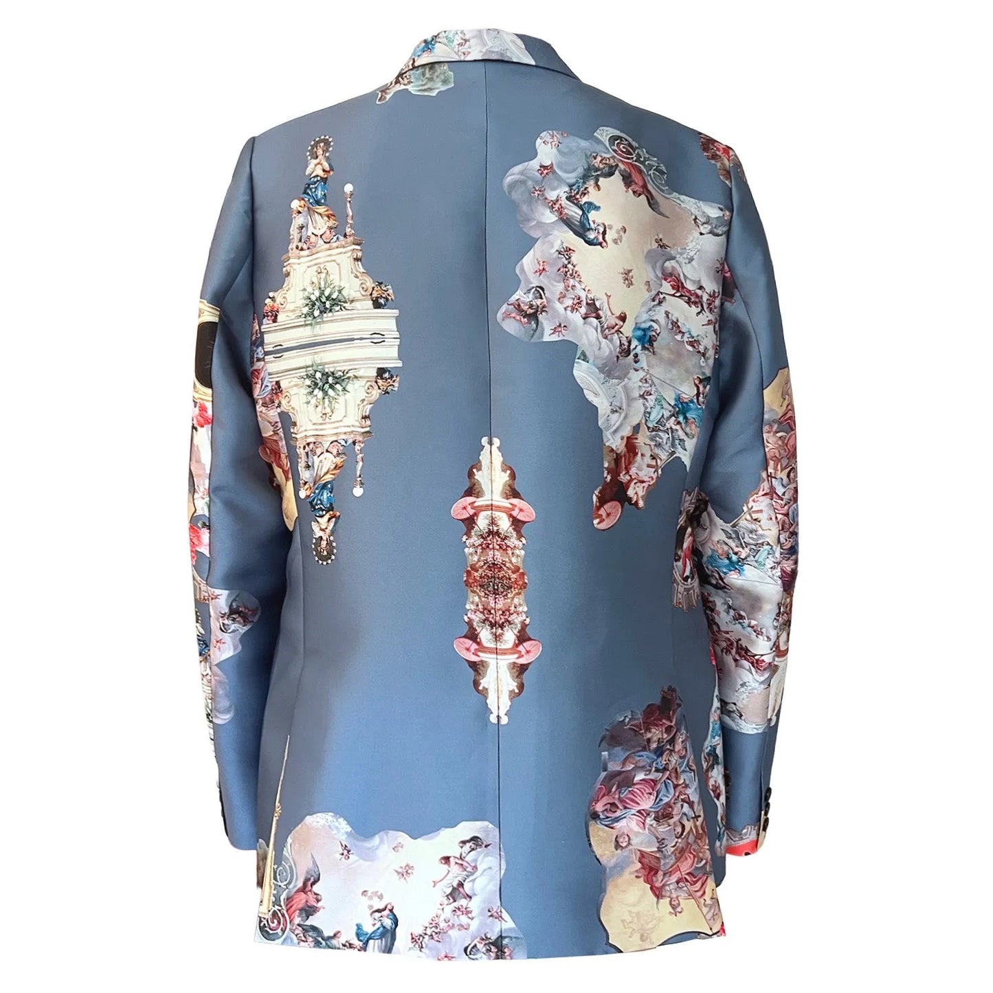 SALE Men's blazer jacket printed dark grey