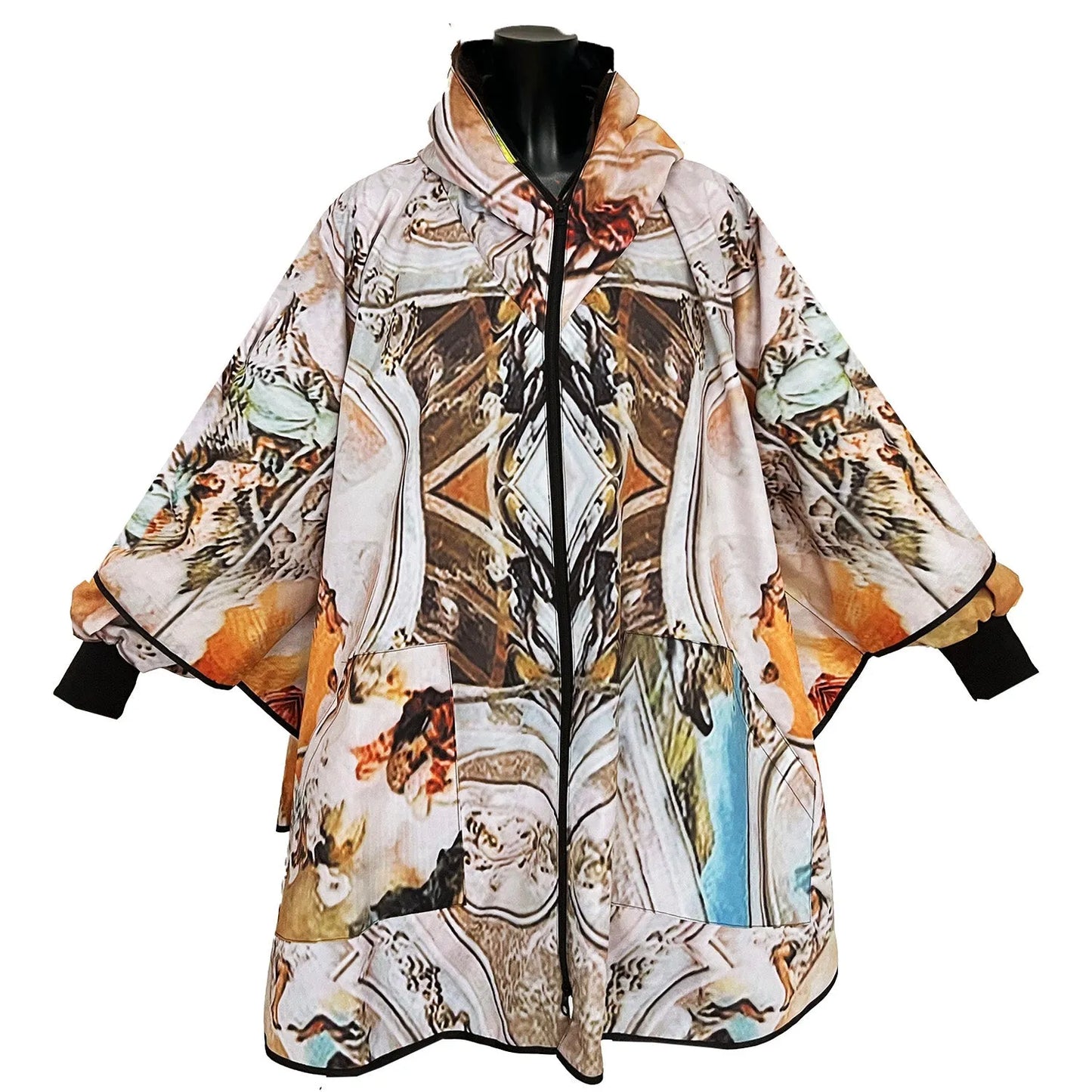 Royal Rainponcho sicily jubilee light blue printed