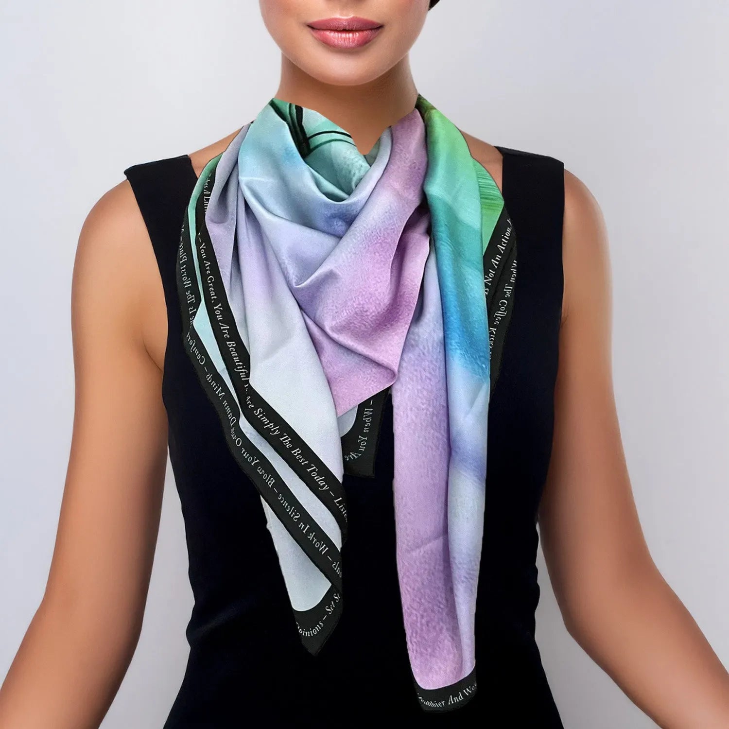 SALE Scarf batman green purple printed