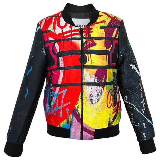 SALE Unisex bomber street art printed