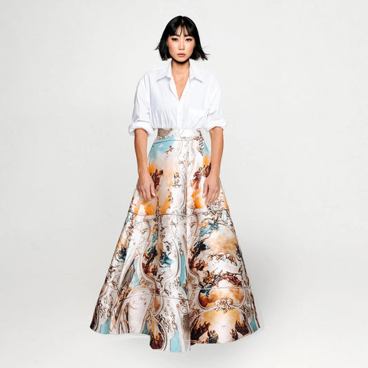 Royal royal midiskirt sicily jubilee printed light blue