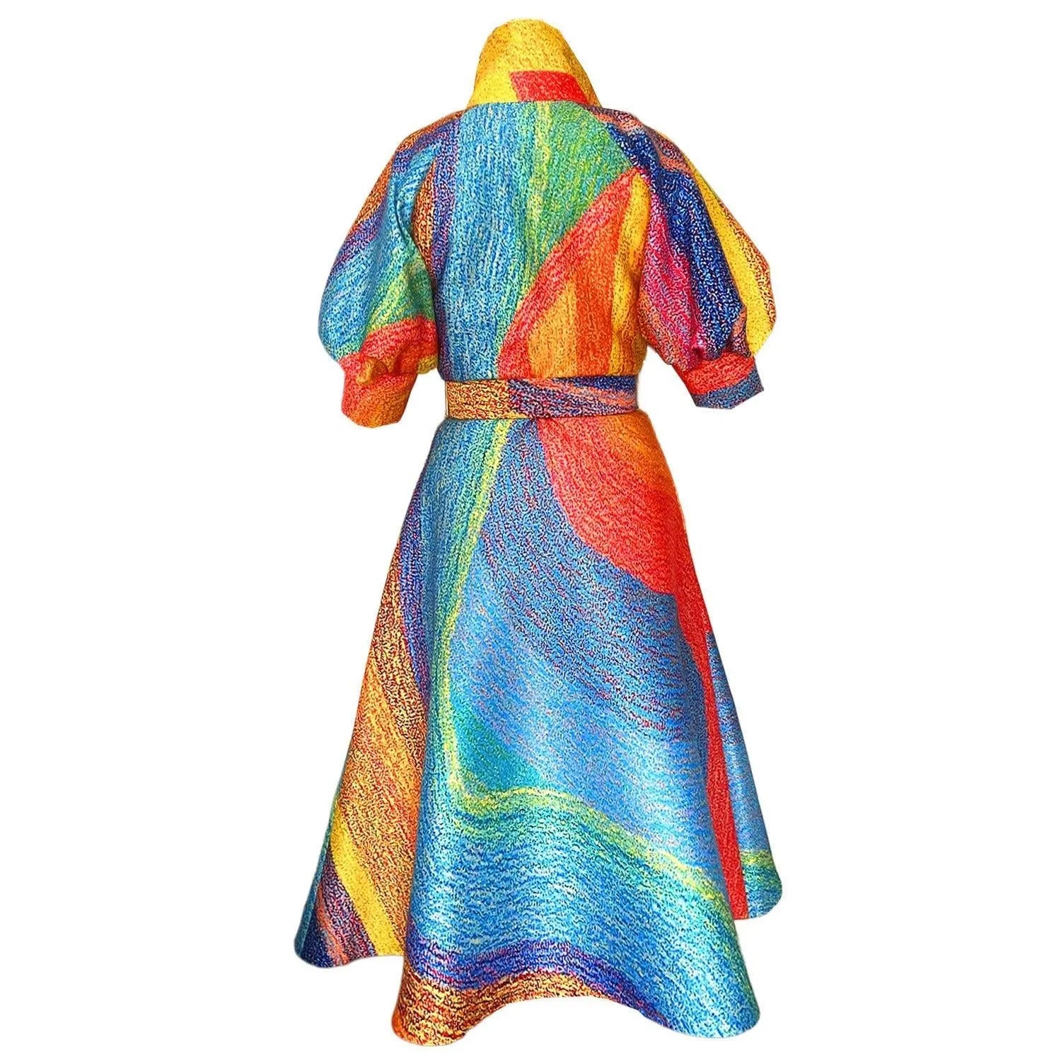 SALE shirtwrap with puffarm and belt kasthall