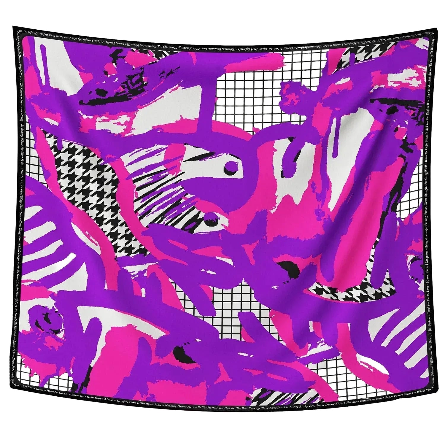 Scarf - Arty Pink Purple