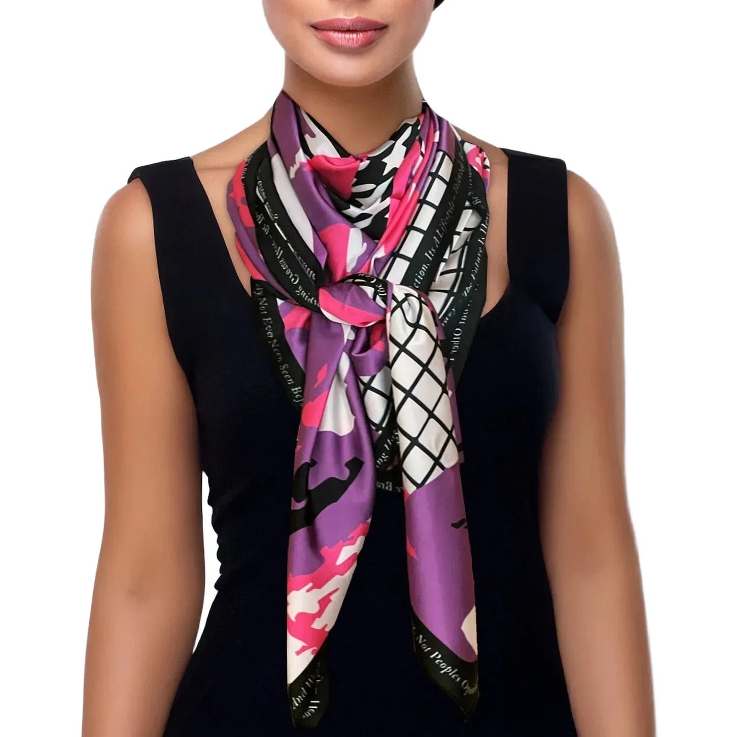 Scarf - Arty Pink Purple